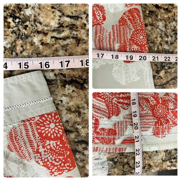 Eddie Bauer A-Line Skirt Tropical Hawaiian Midi Skirt Beachy Modest Mature 8T - Picture 4 of 11